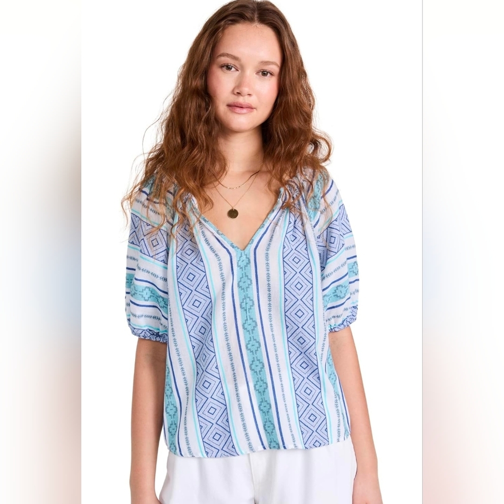 Velvet by Graham & Spencer Kimmy Boho Top Aztec Size XS NWT - Picture 7 of 7